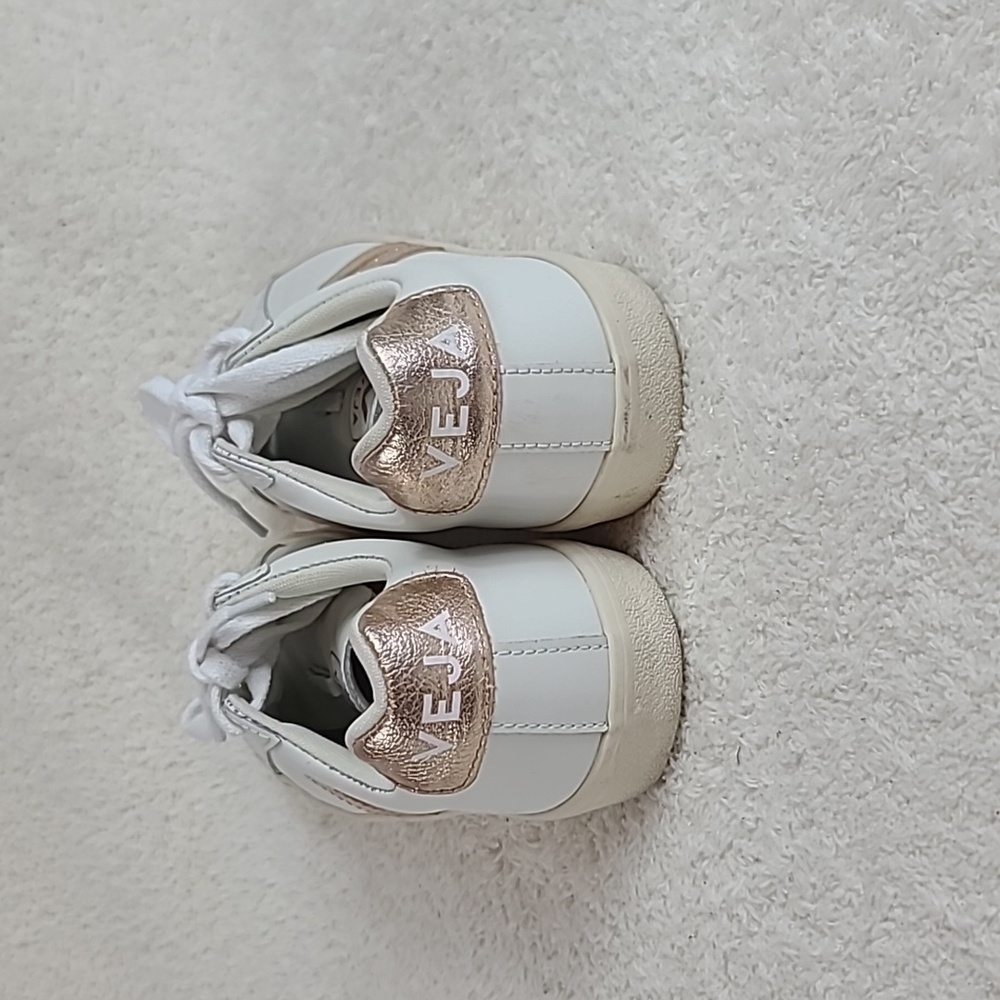 Veja ESPLAR LOGO LEATHER - WHITE / PLATINE 5 womens - Picture 3 of 7
